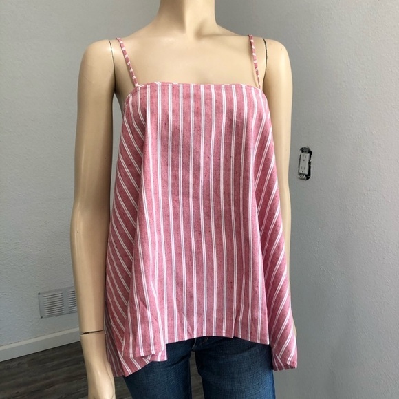 LEITH BLOUSE new with tags pink & white size:L - Picture 4 of 13